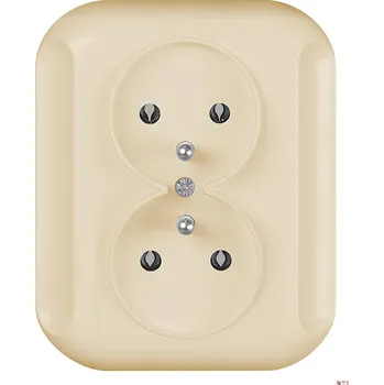 Elektrická zásuvka Elektrická Zásuvka nástěnná Timex-Elektro béžová