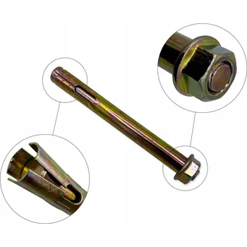 Hmoždinka ROZPĚRNÁ KOTVA OCELOVÁ hmoždinka kolík 10x100mm - 10 kusů