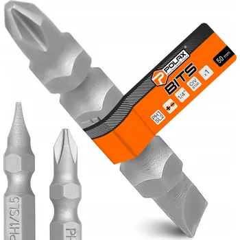 Bit OBOUSTRANNÝ BIT PH1 SL5 50 mm MAGNETICKÝ KONEC ŠROUBOVÁKU 1/4 PRO VRTAČKY