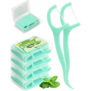 Zubní nit PÁRÁTKA NITÍ 50 KS | Zubní nit | Máta