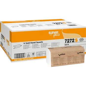 Papírový ručník Papírové ručníky ekocelulóza skládané ZZ V fold Celtex V Dart Save Plus 3000 15x200