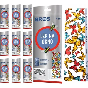 Přípravek proti hmyzu Lepicí Páska na Okno na Mouchy, Hmyz a Octomilky Bros 40 ks - 10 balení