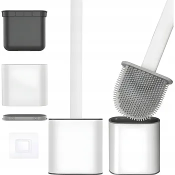 WC štětka Tatay Flexibilní WC štětka na toaletu bílá volně stojící