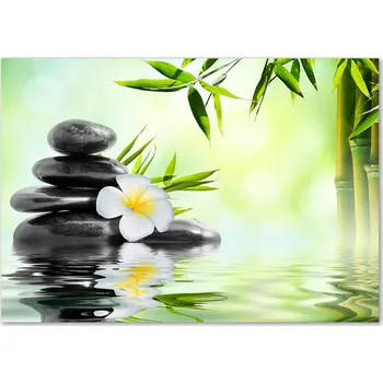 Obraz Skleněný panel 70 x 100 x 4 mm tvrzené sklo broušené zelené