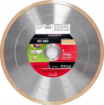 Řezný kotouč DIAMANTOVÝ KOTOUČ 230 x 25,4 PRO ŘEZÁNÍ GRESU, SKLA A KVARCITU