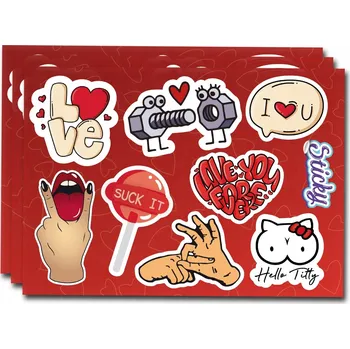 Obraz Samolepky MILUJI TĚ DĚKUJI ozdobné na dárky