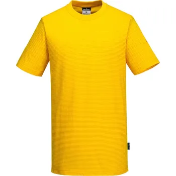pracovní tričko PORTWEST Tričko ESD AS20, krátký rukáv, antistatické POR-AS20YE3M M Žlutá deep