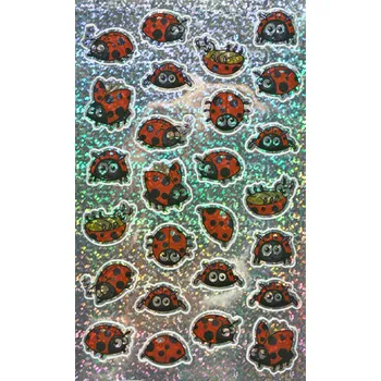 samolepka SAMOLEPKY HOLOGRAFICKÉ NÁLEPKY BERUŠKY PRO ŠTĚSTÍ