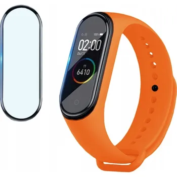 Příslušenství k chytrým hodinkám ŘEMÍNEK SE SKLEM pro XIAOMI MI BAND 4 -