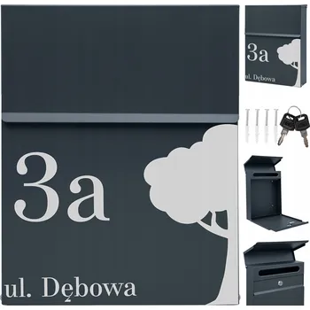 Poštovní schránka Poštovní schránka euroschránka, vhoz M-TEC šedá