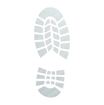 Samolepící dekorace SAMOLEPKA Stopa od boty pravá (51 - 3D karbon bílý) NA AUTO, NÁLEPKA, FÓLIE, POLEP, TUNING, VLASTNÍ TEXT, TISK, AUTOSAMOLEPKY.cz, POLEPY, OBRÁZEK, LOGO, SAMOLEPKY