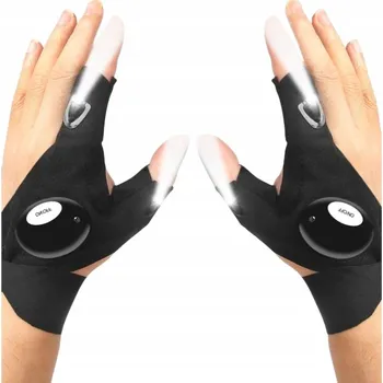 Bezpečnostní kamera Rękawiczki z latarką LED, prezenty dla mężczyzn i taty