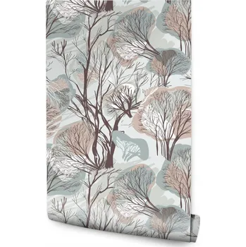 Fototapeta Tapeta Stromy v podzimním lese /93746512