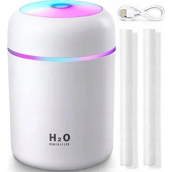Zvlhčovač vzduchu ZVHLČOVAČ VZDUCHU DIFUZÉR ultrazvukový zvlhčovač vzduchu AROMA ZVLHČOVAČ s LED lampou