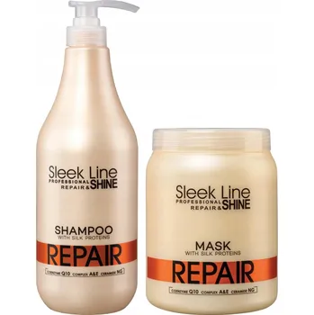 Vlasová regenerace Stapiz Sleek Line Repair Maska na poškozené vlasy s hedvábím 1000 ml