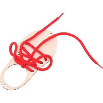 BÍLÁ BOTIČKA + ČERVENÁ TKANIČKA K MANIPULAČNÍ TABULI