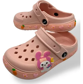 Dívčí pantofle Adcz Dívčí růžové gumové nazouváky 09 Barva: Růžová, Velikost: 30