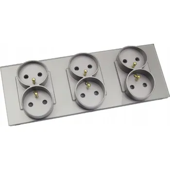 Elektrická zásuvka Elektrická Zásuvka B-line , šedá