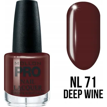 Lak na nehty 71. Deep Wine - Klasický lak na nehty s vytvrzujícím účinkem Hardening Nail Lacquer 15 ml - Mollon PRO