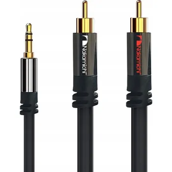 Audio kabel Kabel 2RCA - jack 3,5 mm Nakamichi OFC měděný kabel 3 m