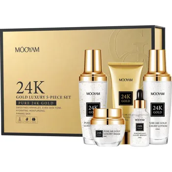 Kosmetická sada MÓOYAM Pure 24K Gold Luxury 5-Piece Set