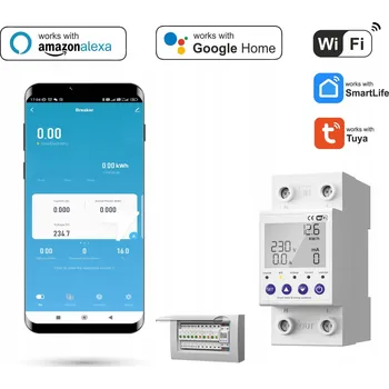 IP kamera WiFi elektroměr Tuya 1-63A s pojistkou