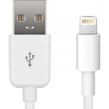 Datový kabel Kabel Microconnect USB - Apple Lightning 0,15 m bílý