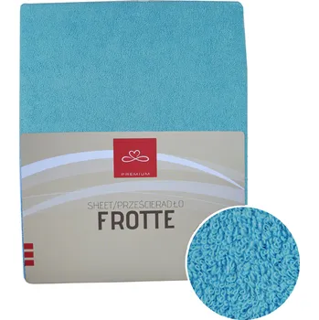 Prostěradlo PROSTĚRADLO 220X200 FROTÉ S GUMOU světle světle modrá Nové