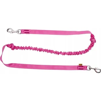 Vodítko pro psa DINGO Vodítko s tlumičem - růžové