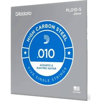 Struna pro kytaru a smyčcový nástroj Struny pro elektrickou kytaru D'Addario PL010-5
