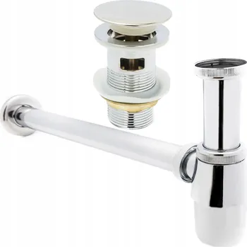 Sifon UMYVADLOVÝ SIFON + ZÁTKA KLIK-KLAK S PŘEPADEM