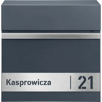Poštovní schránka Poštovní schránka euroschránka, s vhozem, se schránkou na noviny M-TEC šedá