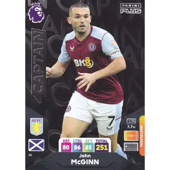 Karetní hra 2024 Panini Premier League Plus karta č. 46 John McGinn Kapitán