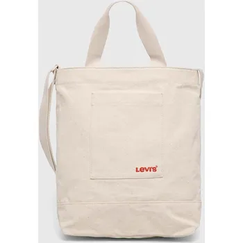 Kabelka Bavlněná taška Levi's béžová barva D7545.0002 01X, vel. ONE SIZE