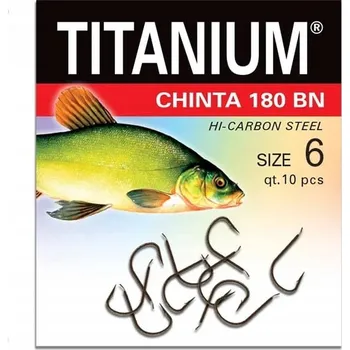 Rybářský háček Háčky zemní s otřepem Robinson Titanium Chinta 180BN 10 ks