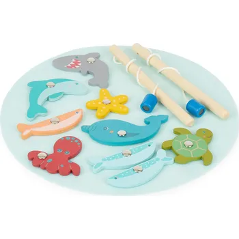 Dřevěná hračka Bieco - Magnetická hra na rybáře