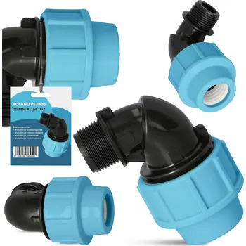 Vodovodní potrubí PE TRCR koleno 25 mm