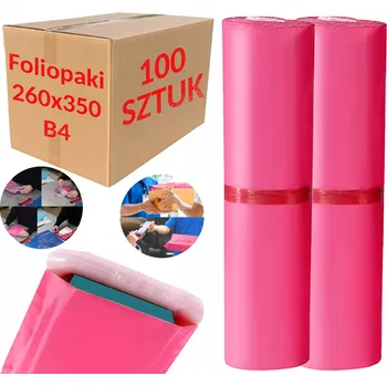 Obálka Plastové Obálky 260 x 350 mm B4 pro balení fóliových obalů růží - 100 kusů