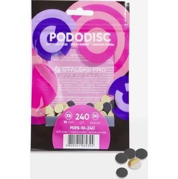 STALEKS Vyměnitelné nástavce na měkké bázi PODODISC XS 240 zrnitost x50