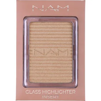 Rozjasňovač Jeden lisovaný rozjasňovač NAM Glass Highlighter růžový č. 2 Neutral Light 6 g