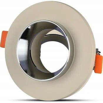 Bodové svítidlo Očko V-TAC do sádrokartonu a betonu GU10 Kulaté Bílé/Chrom