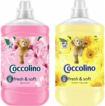 Aviváž Sada Coccolino Creations Silk Lily & Happy Yellow 1,7l x2 MIX 3,4l