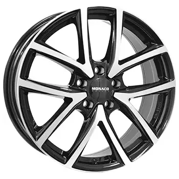 Disk Alu kola MONACO WHEELS 2 CL2, 19x8 5x114.3 ET42, černá lesklá + leštění