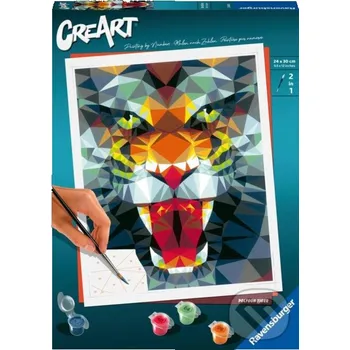 omalovánky Ravensburger CreArt - Polygonový tygr - Ravensburger Ravensburger