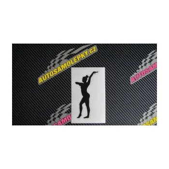 Autodoplněk Samolepka na auto Gymnastka 001 levá (17 - šedá) NÁLEPKA, FÓLIE, POLEPY, TUNING, VLASTNÍ TEXT, TISK, AUTOSAMOLEPKY.cz, SAMOLEPKY, OBRÁZEK, LOGO, VÝROBA, PRODEJ