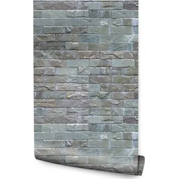 Tapeta Tapeta na zeď do obýváku barevné cihly 3D efekt