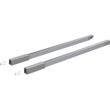 Nábytkové kování K-HETTICH Atira horní reling, 300mm, pár, hmoždinka, stříbrná (K-HETTICH Atira horní reling, 300mm, pár, hmoždinka, stříbrná)