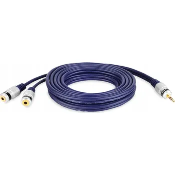 Audio kabel Kabel Vitalco JKD42 minijack (3,5 mm) – 2x minijack (3,5 mm) 1,5 m
