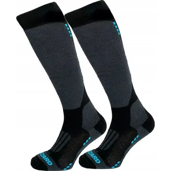 Pánské ponožky Zimní Ponožky BLIZZARD WOOL PERFORMANCE SKI, černo-modré, 39-42