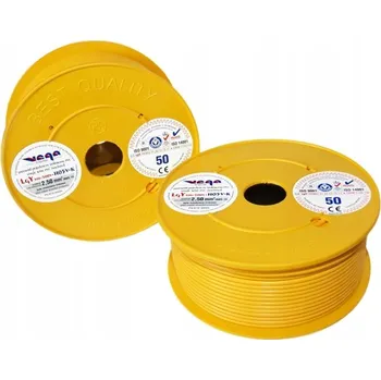 elektrický kabel Kabel LGY/H05V-K 2,50 mm2 50 m Žlutý